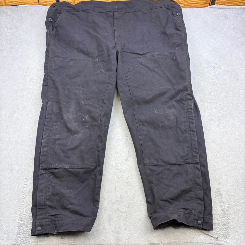 Carhartt Overalls Mens 52x32 Black Cat 2 Flame Resistant FR Canvas Double Knee